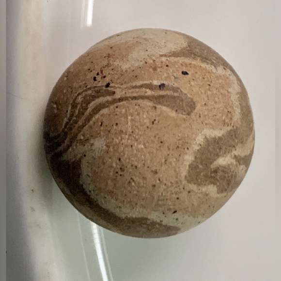Vintage 1” 25.5mm Large Swirled Clay Marble - Picture 7 of 13